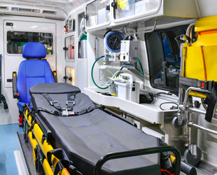 cellula sanitaria di un'ambulanza